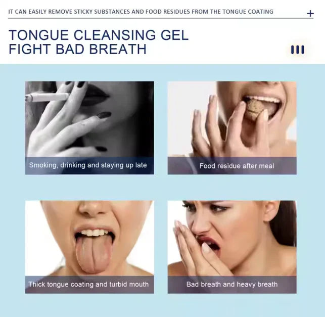 Gratte Langue Contre Mauvaise Haleine💨 1 Gratte Langue Acheté=1 Nettoyant Offert