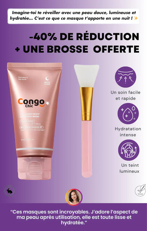 Masque régénérant de nuit au Collagène