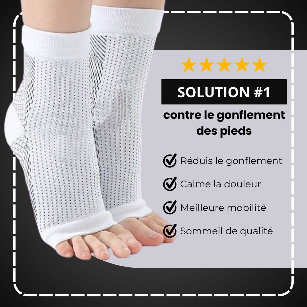 Chaussettes de guérison contre la douleur et l’enflure