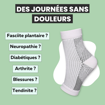 Chaussettes de guérison contre la douleur et l’enflure