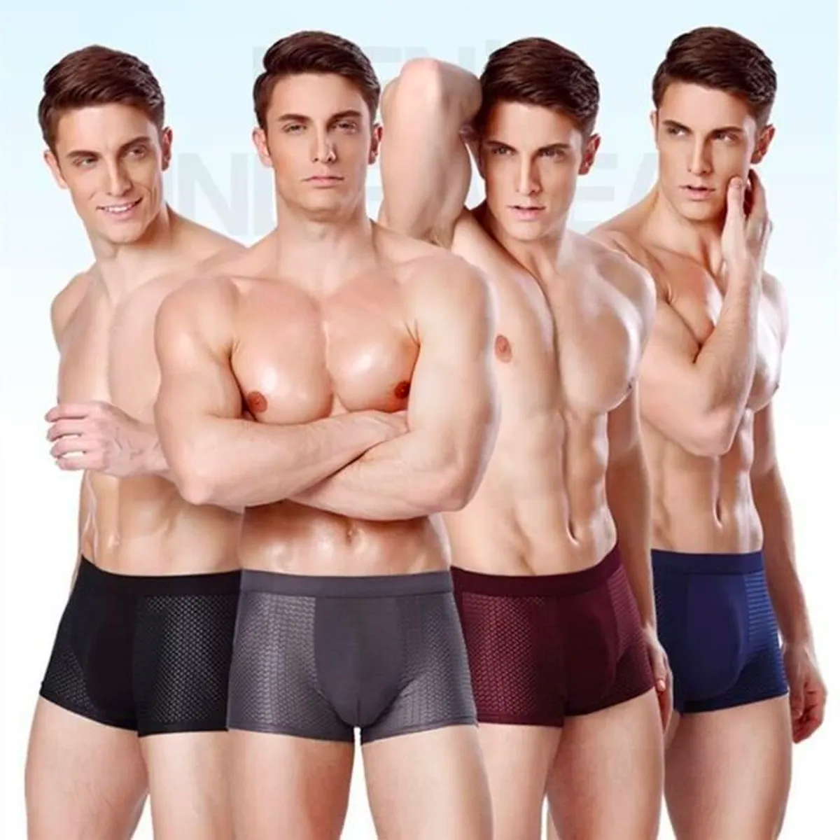 Boxers en bambou multicolore