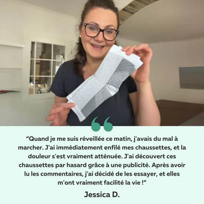 Chaussettes de guérison contre la douleur et l’enflure