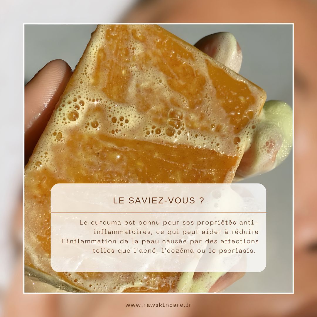Savon anti - taches au curcuma | 100% Naturel (GN)