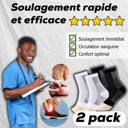 Chaussettes de guérison contre la douleur et l’enflure